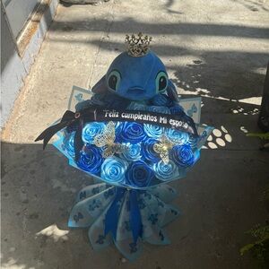 Blue Fish Plush Bouquet